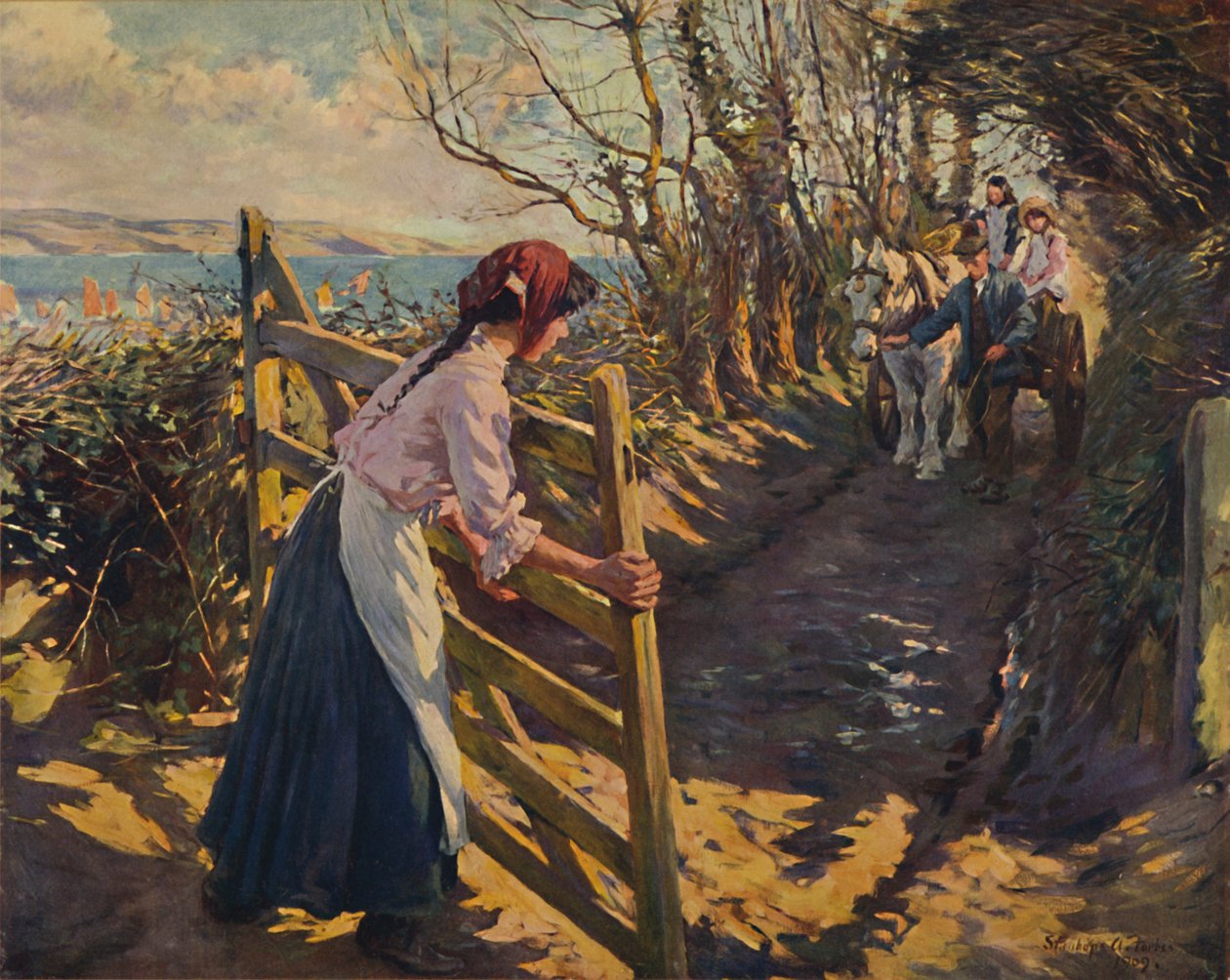 Februári napfény, 1909. alkotó: Elizabeth Adela Stanhope Forbes