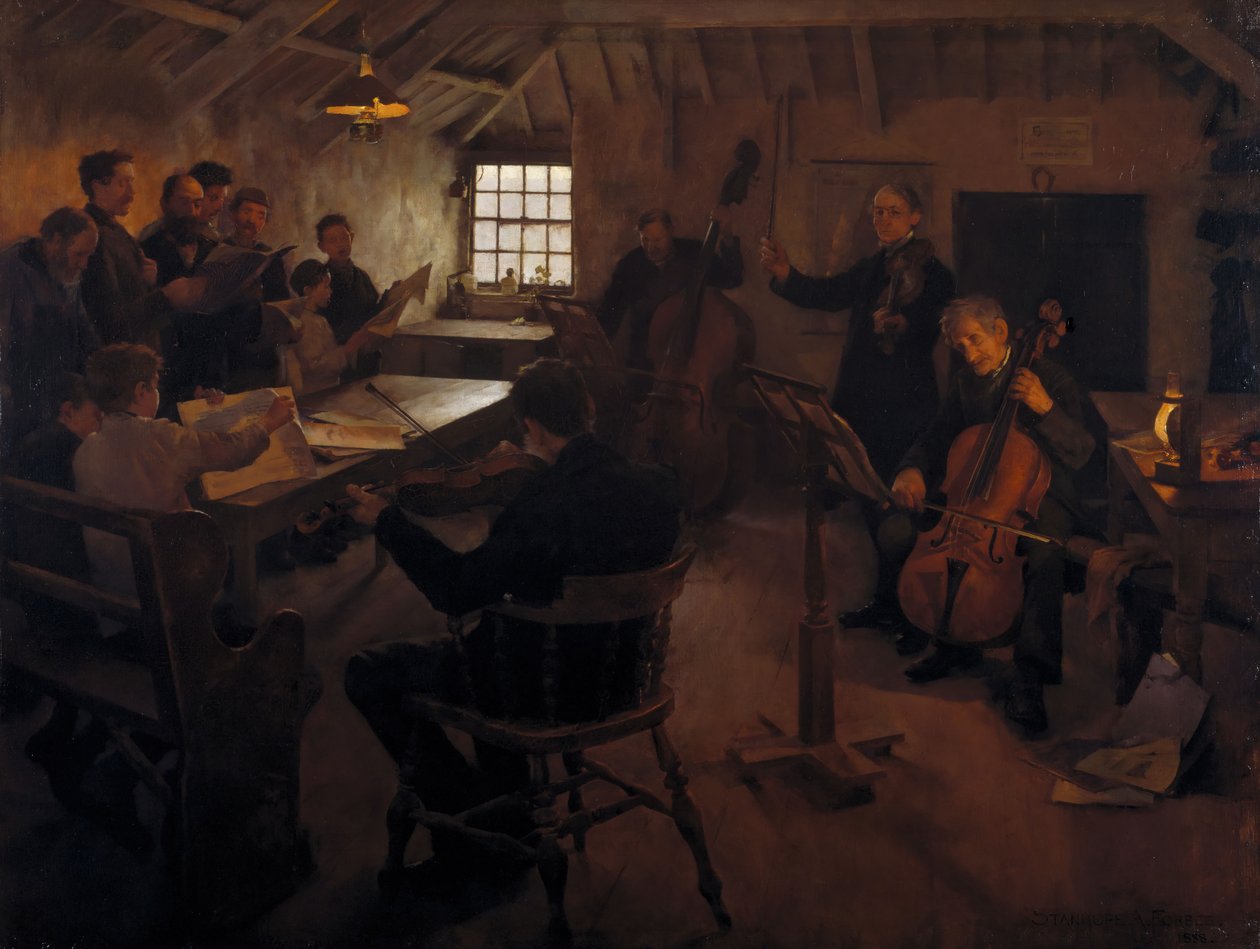A Falusi Filharmónia, 1888. alkotó: Stanhope A Forbes