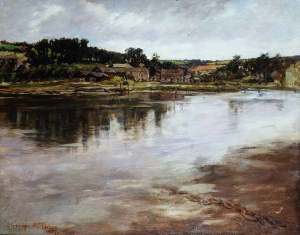 Egy Cornish-i torkolat alkotó: Stanhope Alexander Forbes