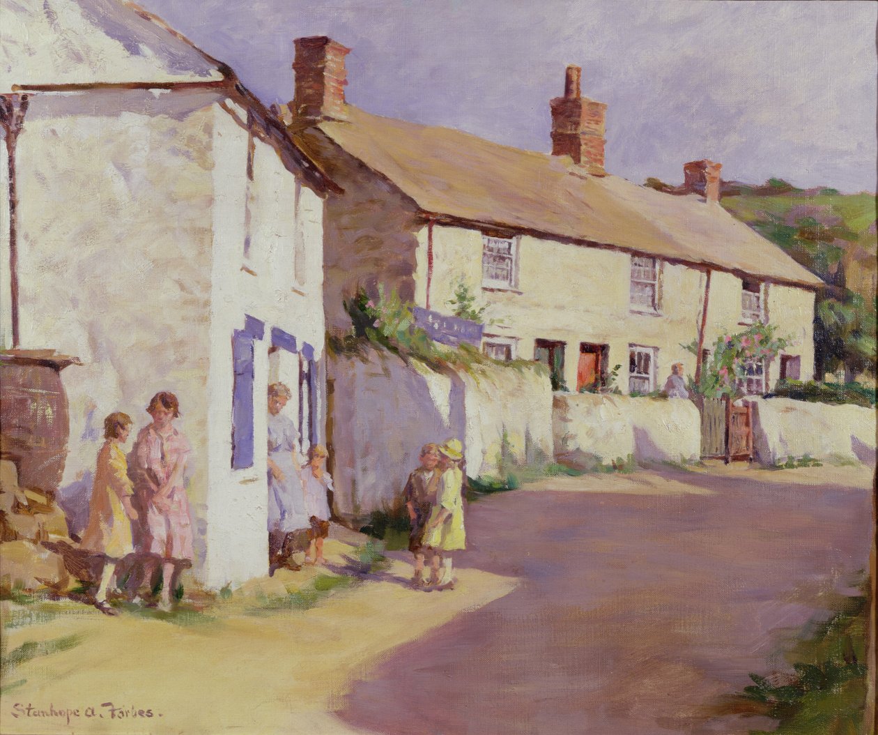 Falusi jelenet, Newlyn alkotó: Stanhope Alexander Forbes