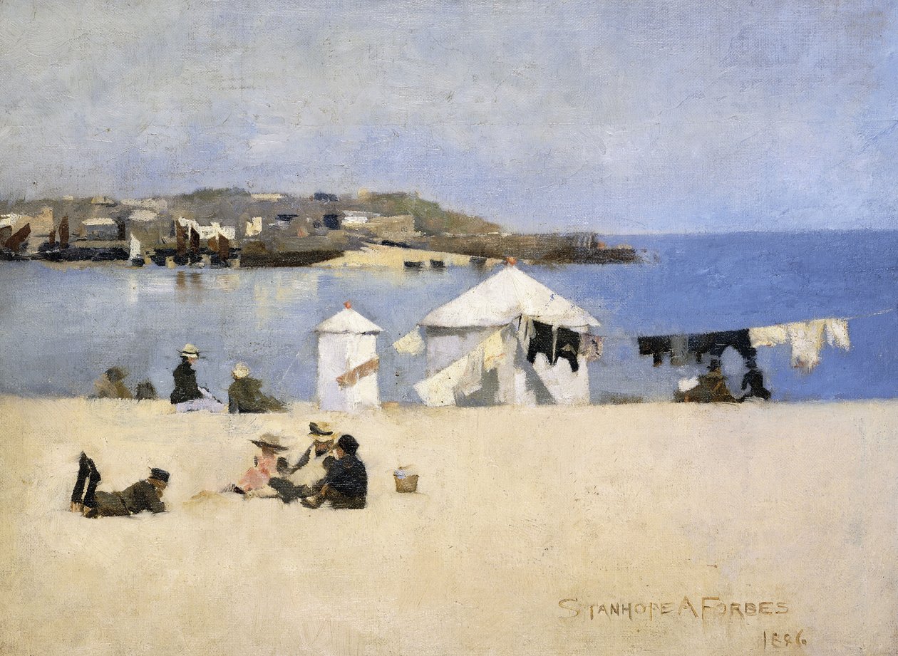 Gyermekek a tengerparton, St. Ives alkotó: Stanhope Alexander Forbes