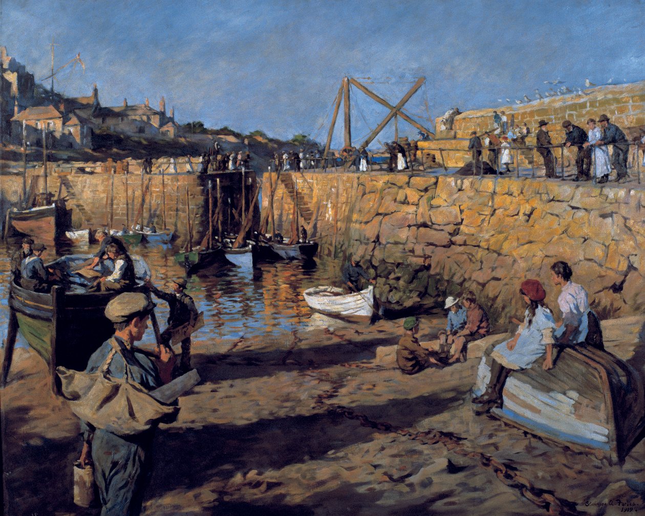 Felszerelés, Mousehole Harbor alkotó: Stanhope Alexander Forbes