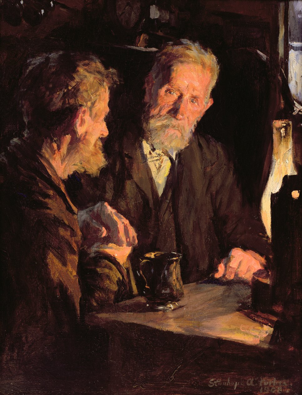 Old Cronies (olaj, vászon) alkotó: Stanhope Alexander Forbes
