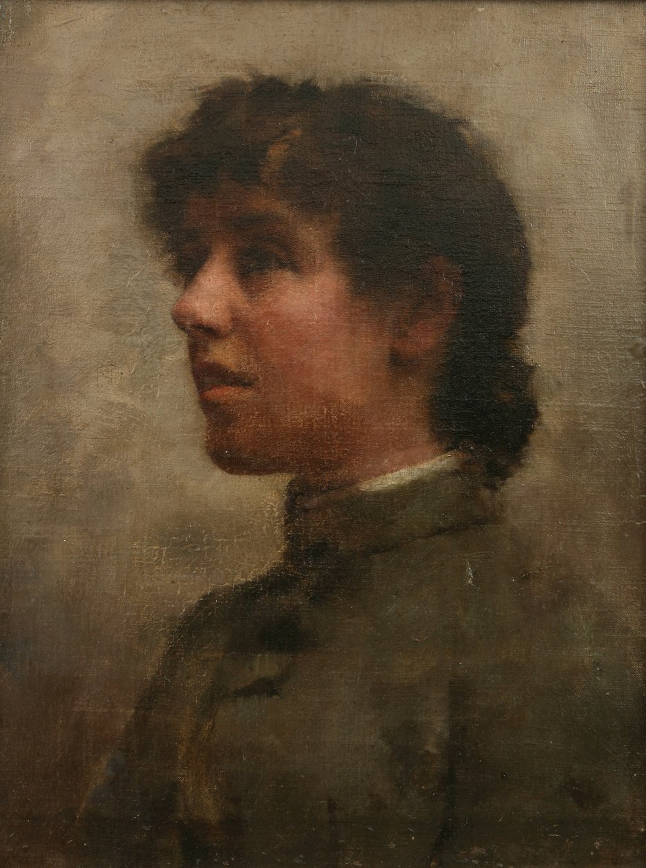 Elizabeth Forbes, a művész feleségének portréja alkotó: Stanhope Alexander Forbes