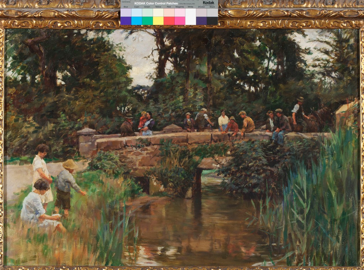 Relubbus híd, 1930 körül (olaj, vászon) alkotó: Stanhope Alexander Forbes