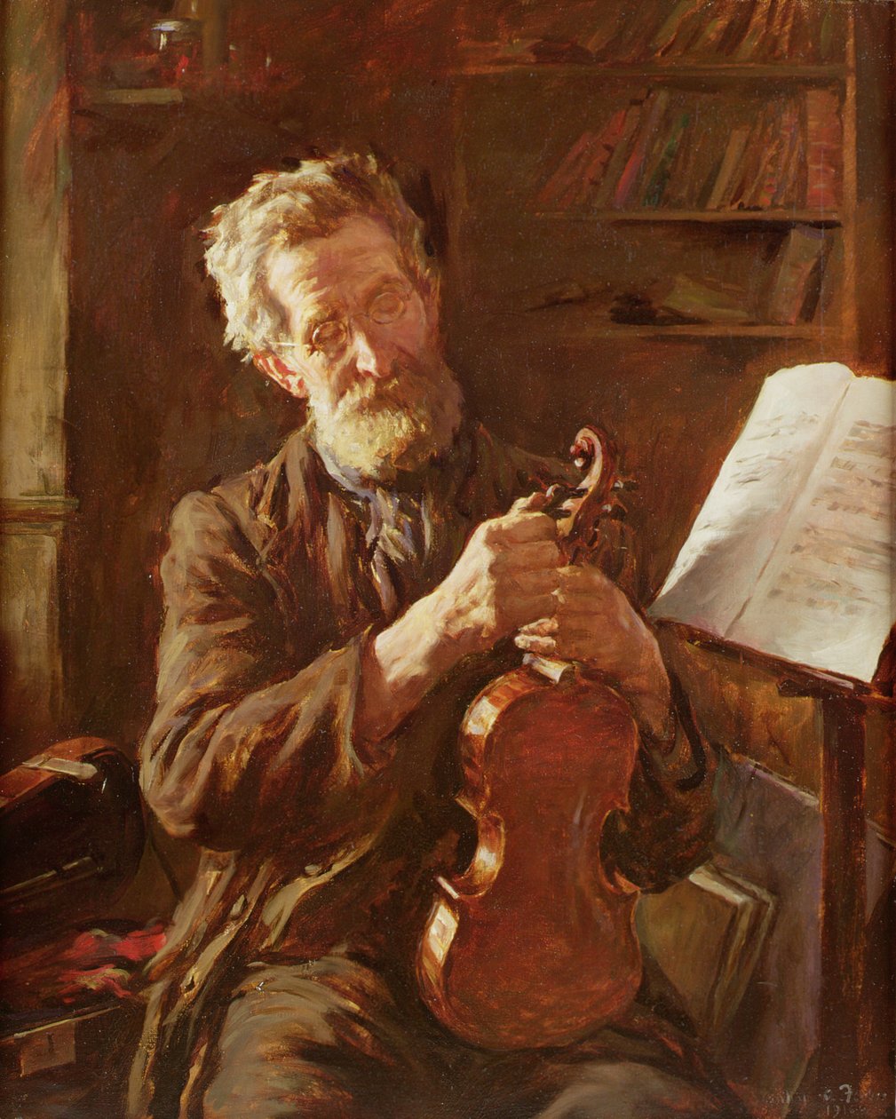 Az E-String (olaj, vászon) alkotó: Stanhope Alexander Forbes