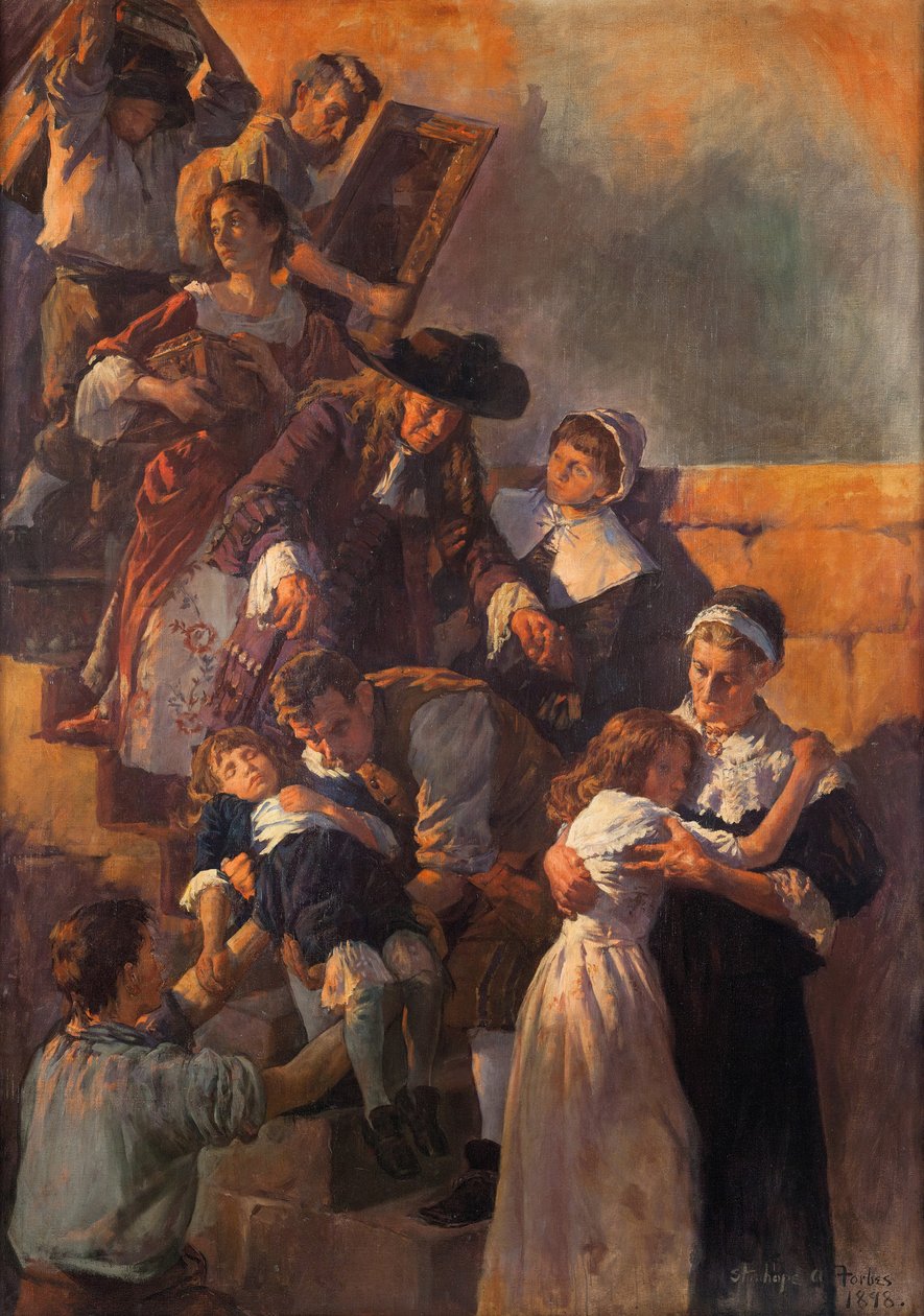 A londoni nagy tűzvész, 1666, 1898. alkotó: Stanhope Alexander Forbes