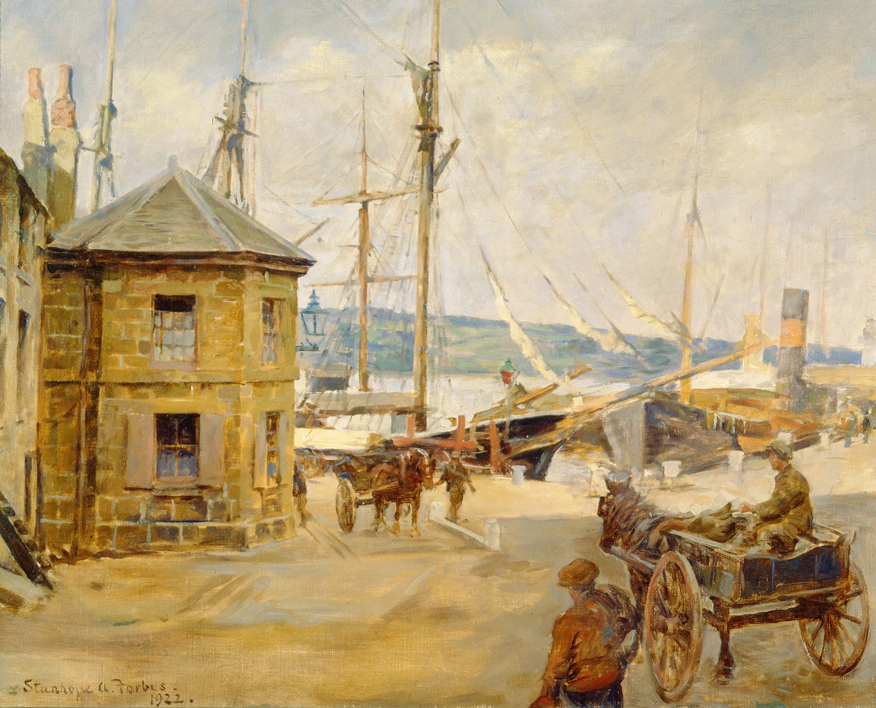 A kikötői hivatal, Penzance alkotó: Stanhope Alexander Forbes