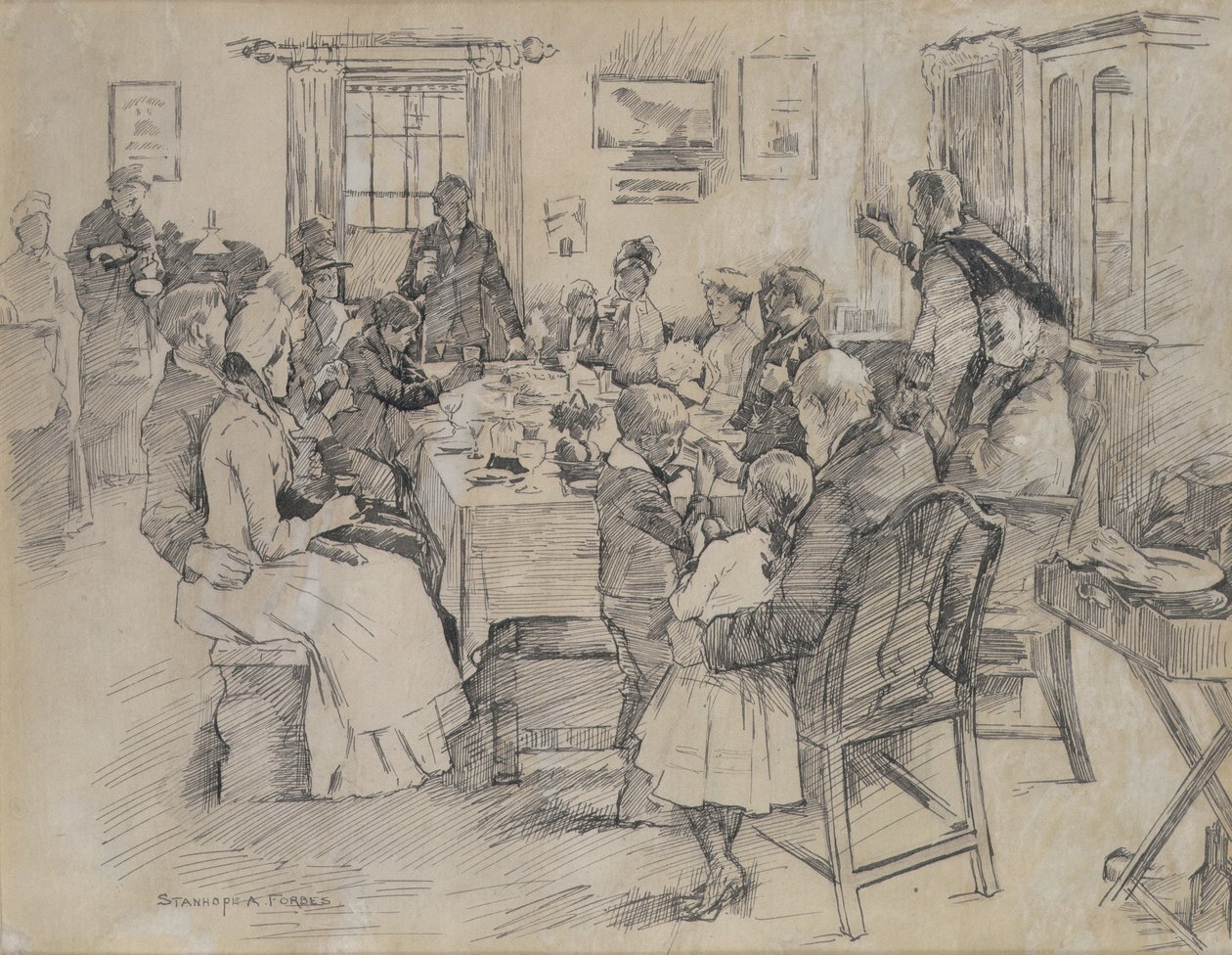 A menyasszony egészsége (tinta papíron) alkotó: Stanhope Alexander Forbes