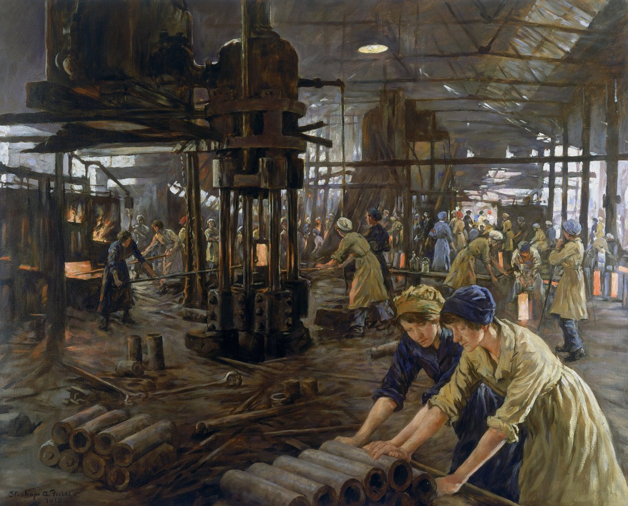A muníciós lányok, 1918 alkotó: Stanhope Alexander Forbes