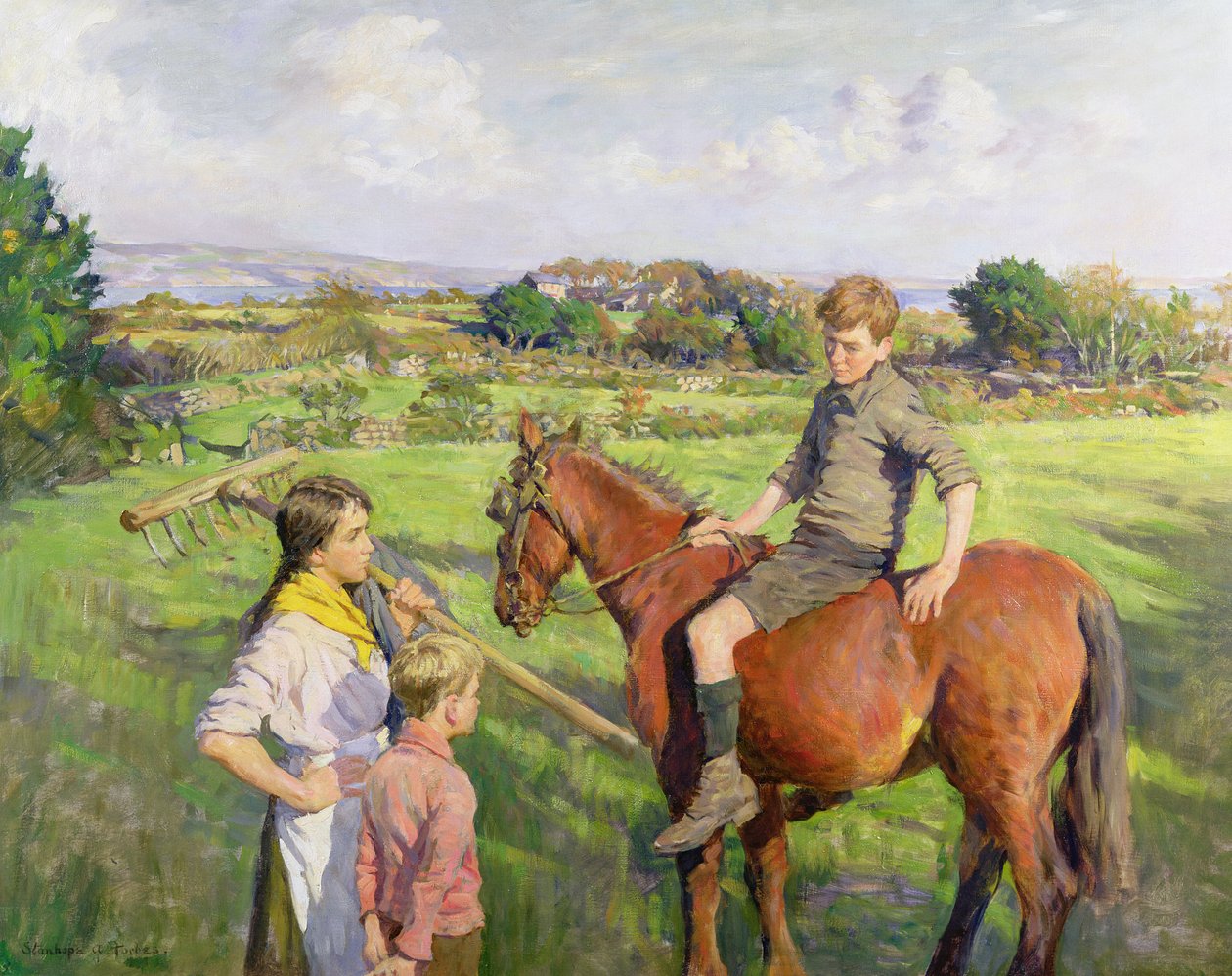 Az új hegy (olaj, vászon) alkotó: Stanhope Alexander Forbes