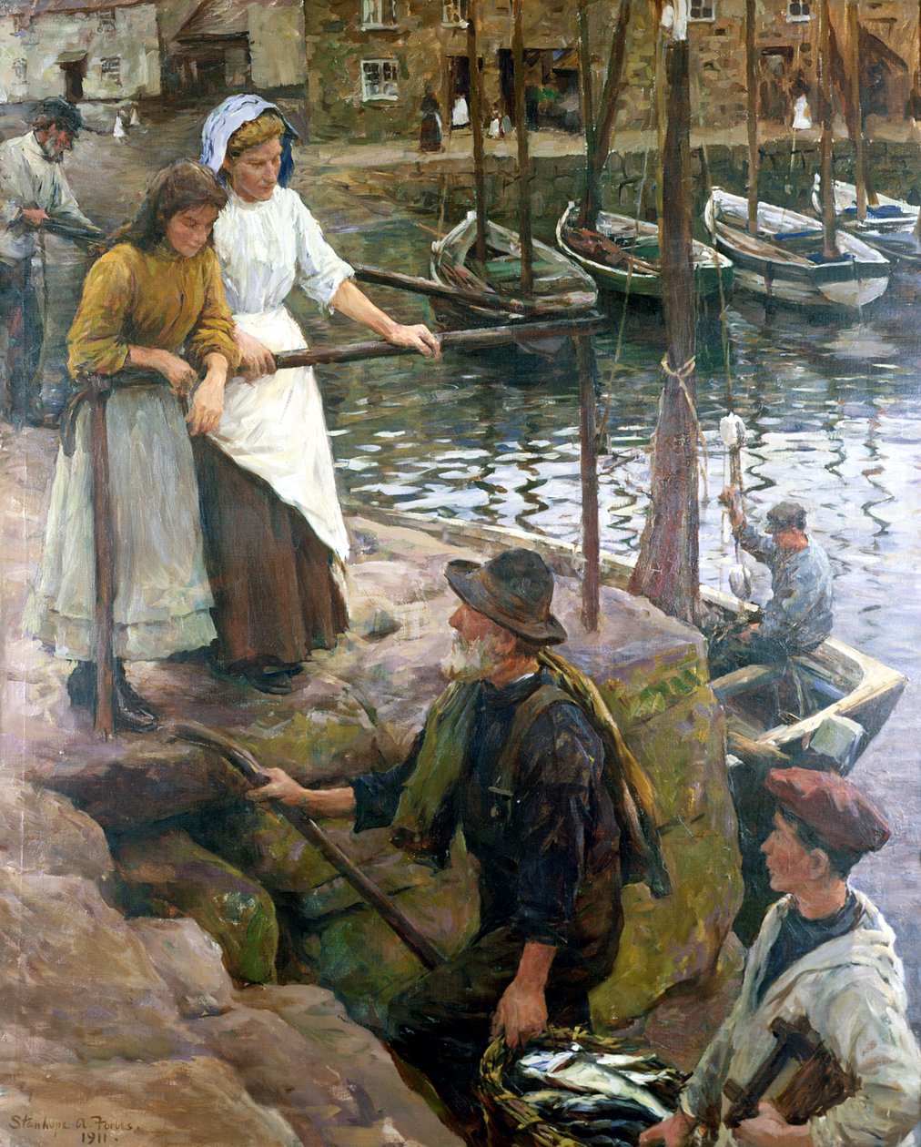 A régi móló lépcsője alkotó: Stanhope Alexander Forbes