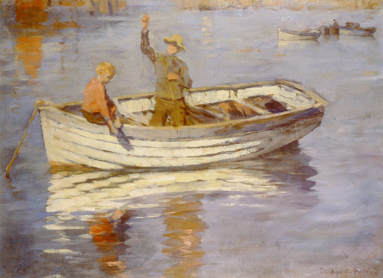 Fiatal halászok (olaj) alkotó: Stanhope Alexander Forbes