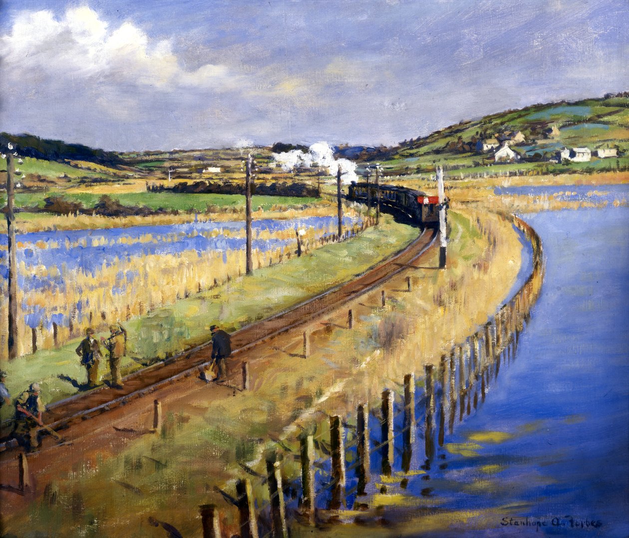 A mocsarakon keresztül alkotó: Stanhope Alexander Forbes