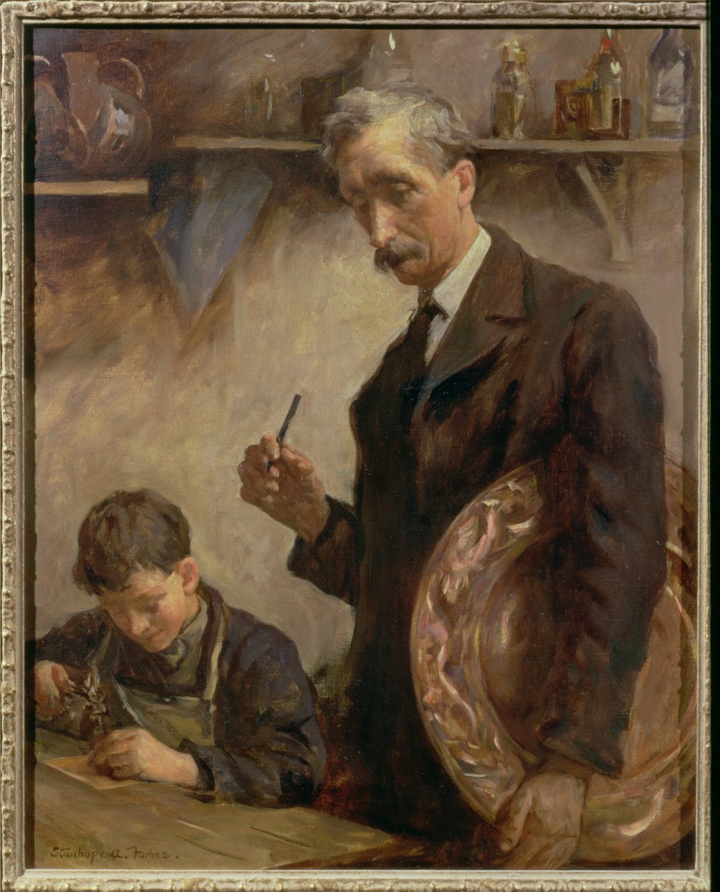Fiatal tanuló, Newlyn Copperworks alkotó: Stanhope Alexander Forbes