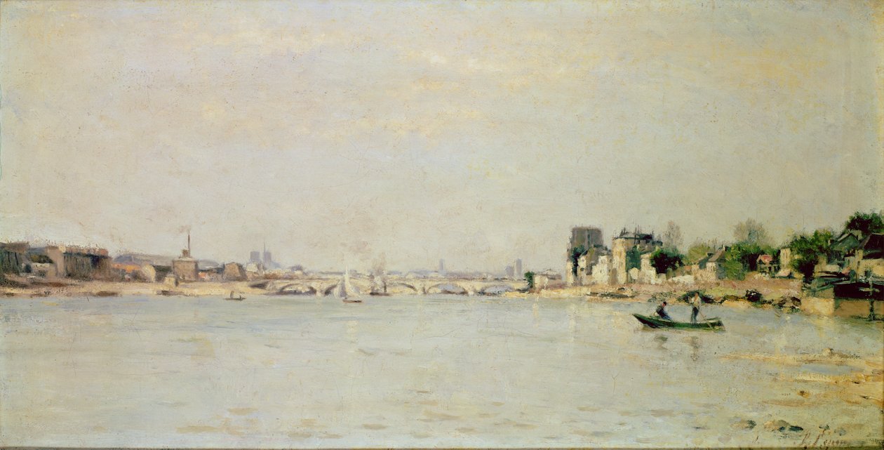 Kilátás a Szajnára (olaj) alkotó: Stanislas Victor Edouard Lepine