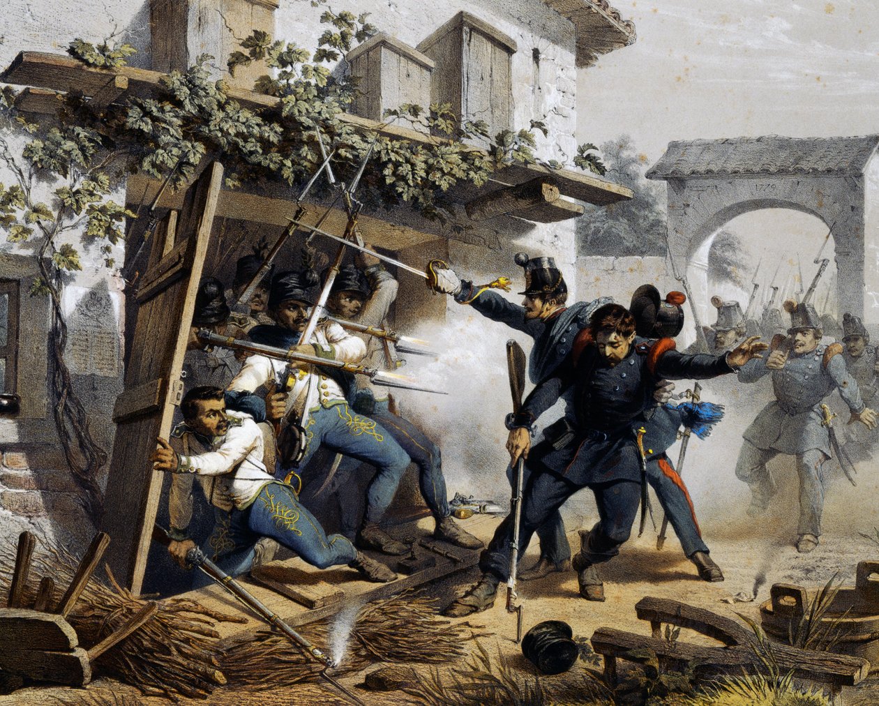 Események Sommacampagna-ban, július 23 alkotó: Stanislas Grimaldi del Poggetto