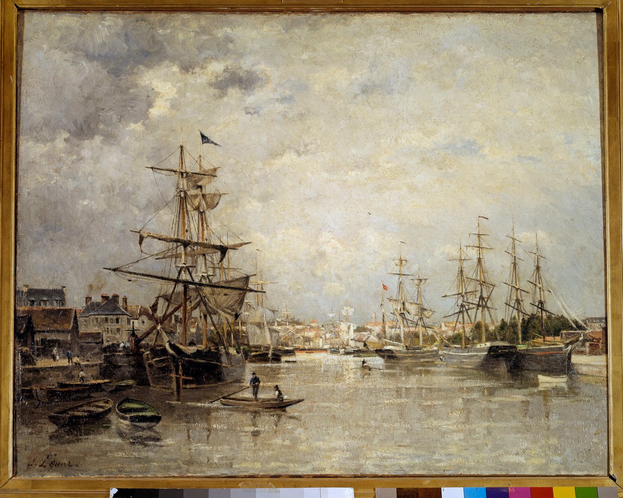 A caeni kikötő Stanislas Lepine (1835-1892) festménye 1859 V. 0,72x0,91 m Párizs, Orsay Múzeum alkotó: Stanislas Victor Edouard Lepine