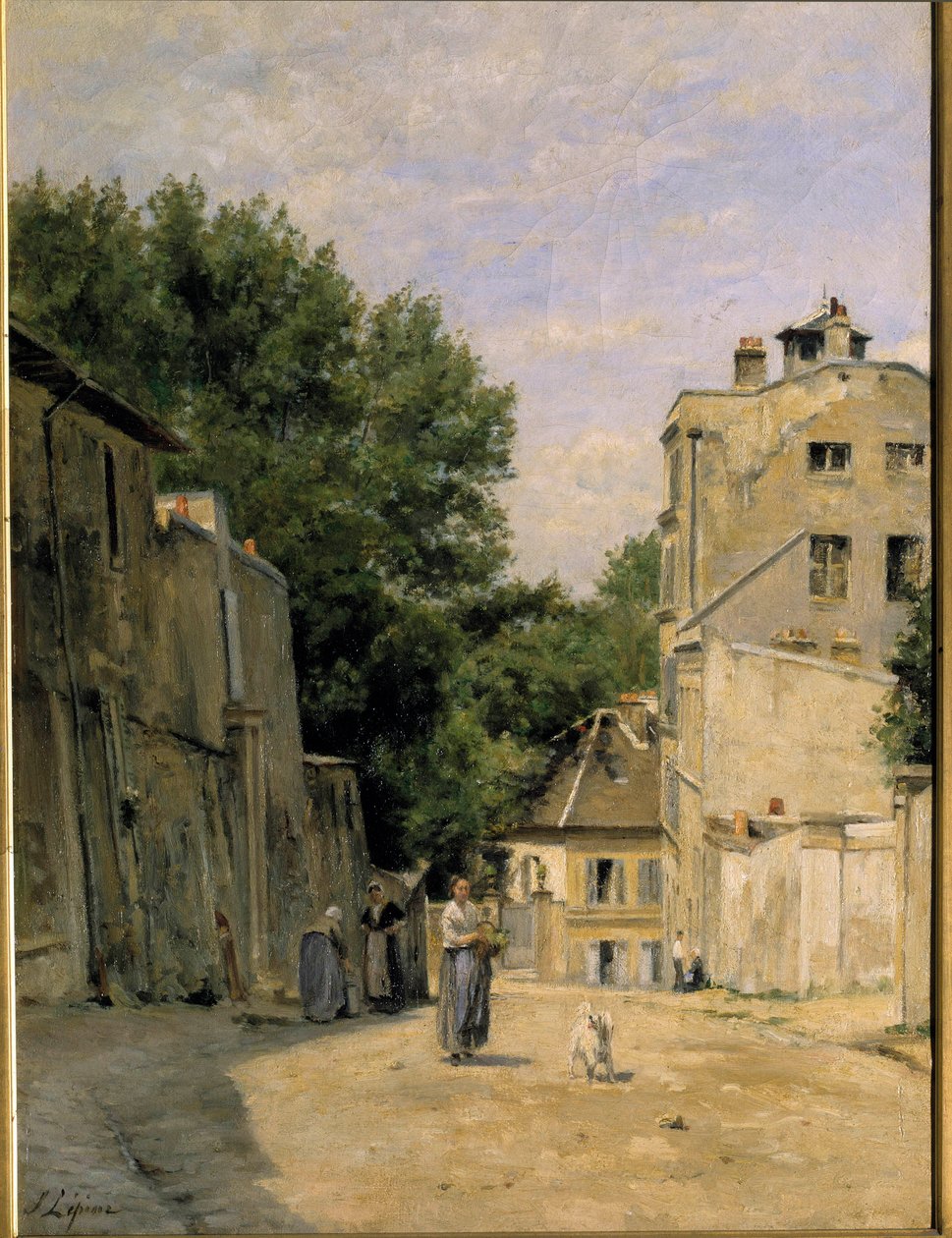 Montmartre, rue Saint Vincent Stanislas Lepine festménye (1835-1892). 19. század. Homályos. 0,67x0,48 m. Párizs, Musee d