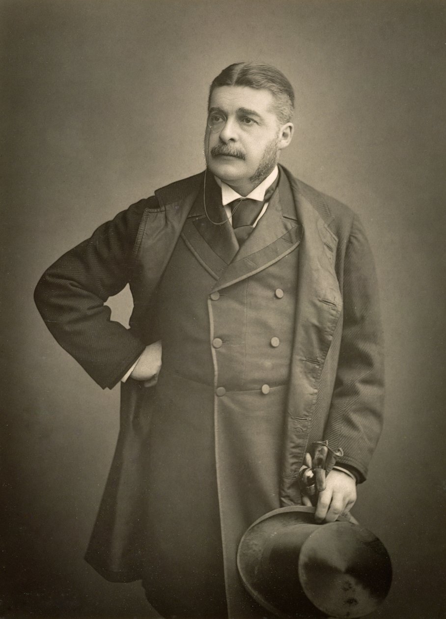 Sir Arthur Sullivan, zeneszerző, portréfotó alkotó: Stanislaus Walery