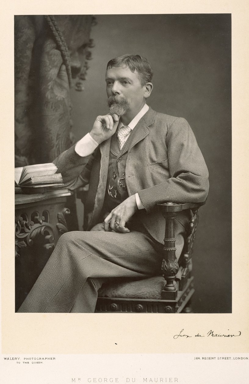 George du Maurier (1834-96), művész, karikaturista és regényíró, portréfotó alkotó: Stanislaus Walery