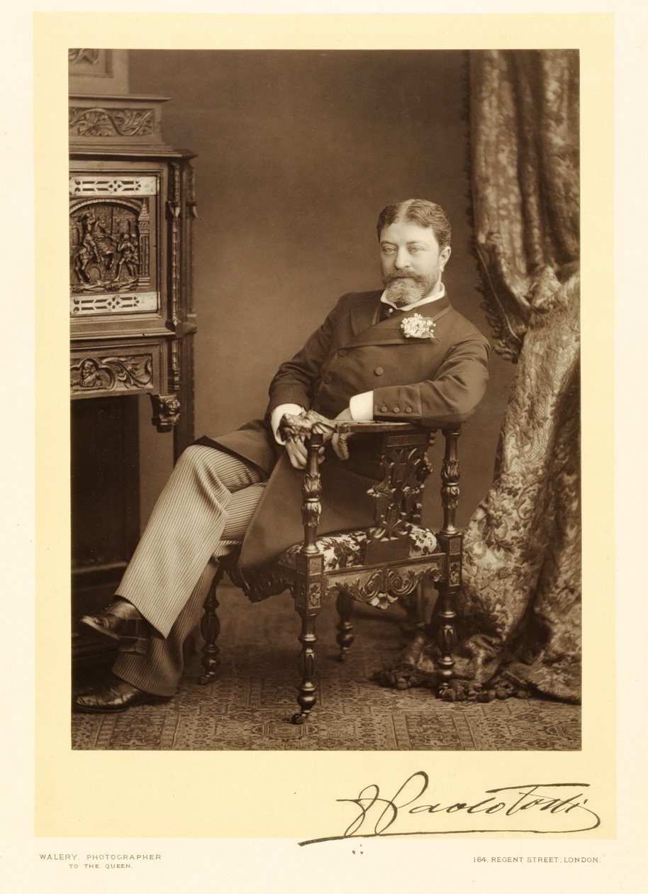 Sir Francesco Paolo Tosti (1847-1916), dalszerző, portréfotó alkotó: Stanislaus Walery