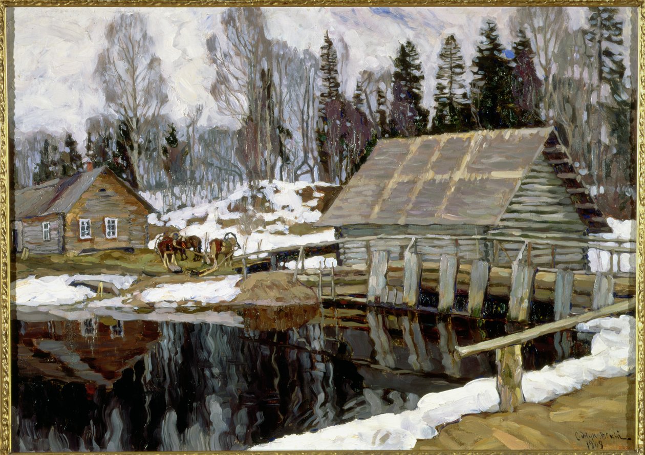 A gát, 1909 alkotó: Stanislav Julianovic Zukovskij