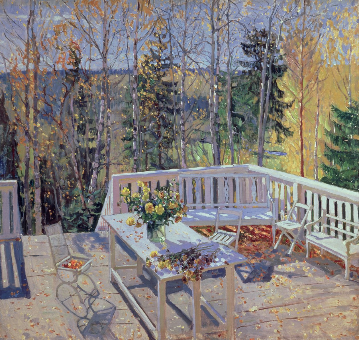 Kihalt terasz, 1911 alkotó: Stanislav Schukovsky