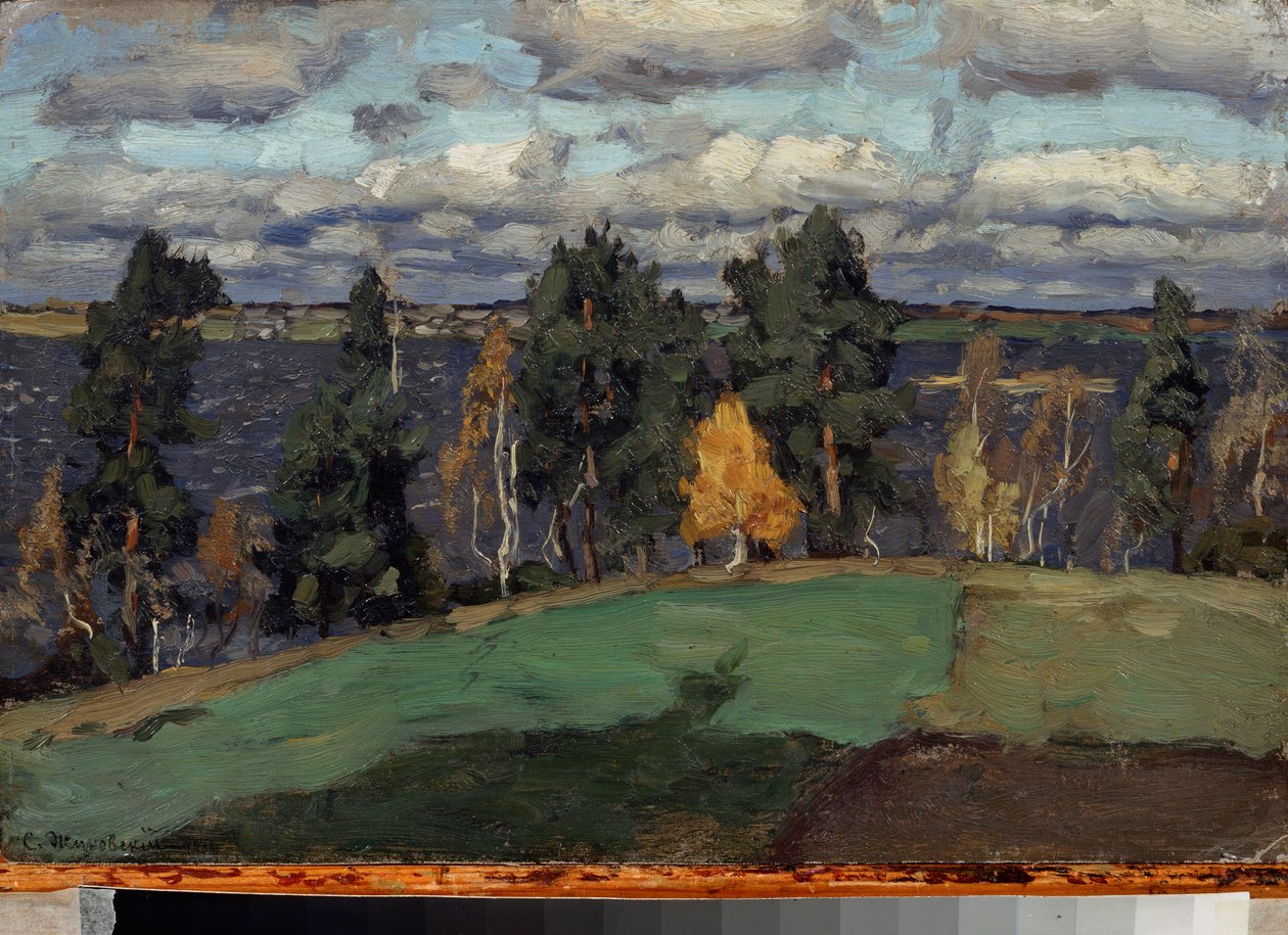 Esik. Sztanyiszlav Julianovics Zsukovszkij (Zsukovszkij) (1873-1944) festménye, olaj, vászon alkotó: Stanislav Joulianovitch Joukovski