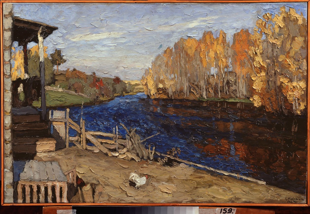 Esik. Sztanyiszlav Julianovics Zsukovszkij (Zsukovszkij) (1873-1944) festménye, olaj, vászon alkotó: Stanislav Joulianovitch Joukovski