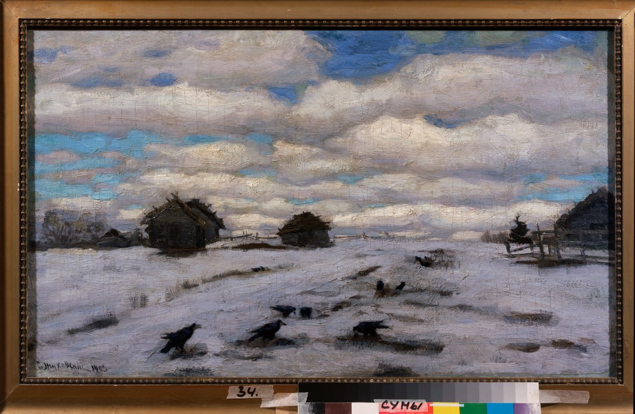 Degel. Sztanyiszlav Julianovics Zsukovszkij (Joukovszkij) peinture (1873-1944), huile sir toile alkotó: Stanislav Joulianovitch Joukovski
