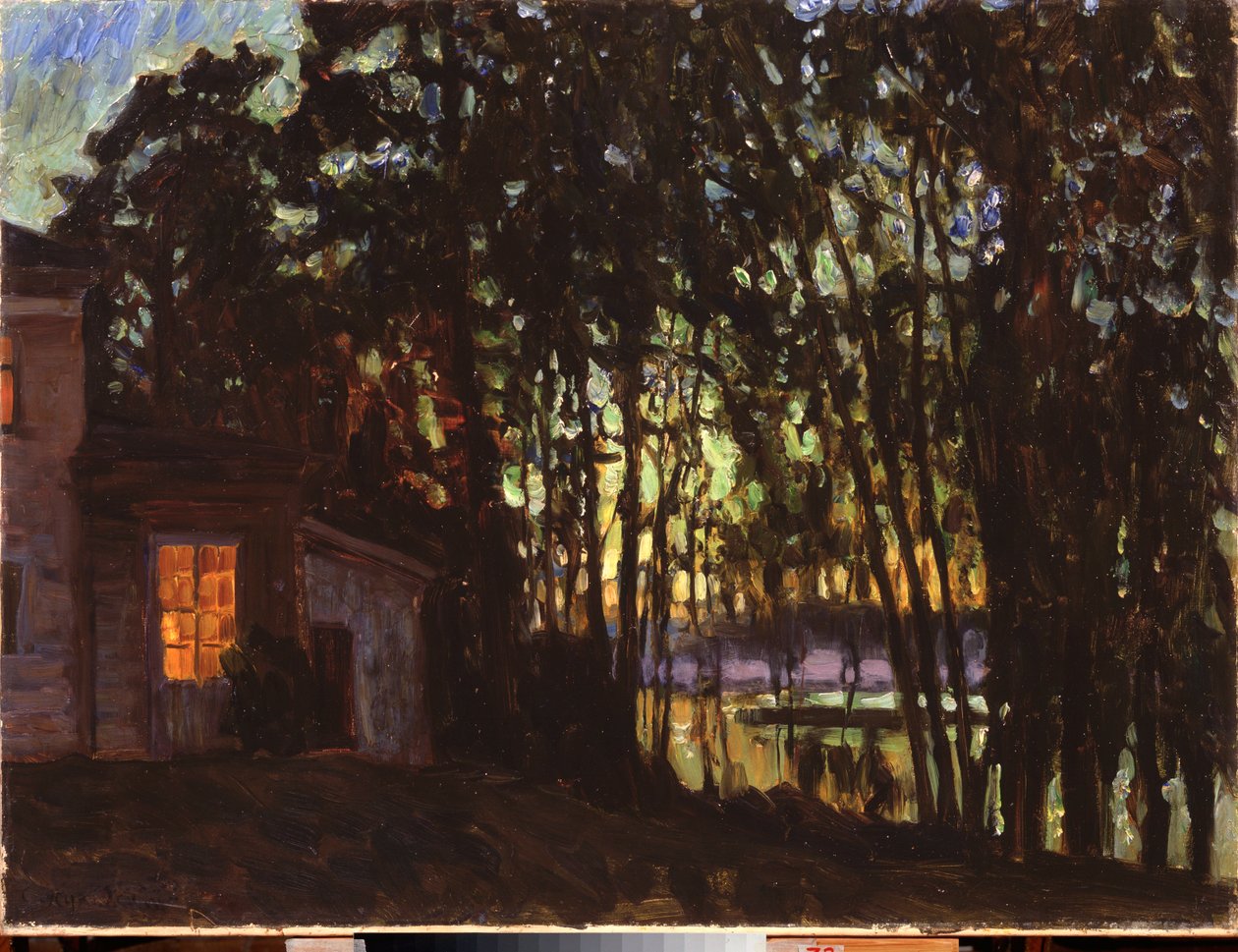 Július éjszaka. Sztanyiszlav Julianovics Zsukovszkij (Zsukovszkij) (1873-1944) festménye, olaj, vászon alkotó: Stanislav Joulianovitch Joukovski