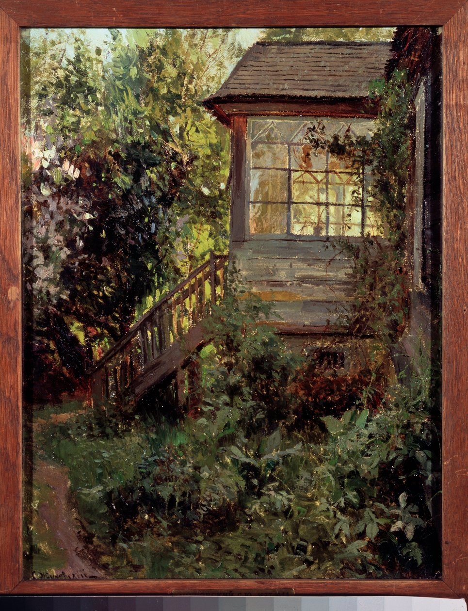 Egy vidéki ház. A terasz. Sztanyiszlav Julianovics Zsukovszkij (Zsukovszkij) (1873-1944) festménye, olaj, vászon. Orosz művészet, 19. század vége-XX. Állami Tretyakov Galéria, Moszkva. alkotó: Stanislav Joulianovitch Joukovski