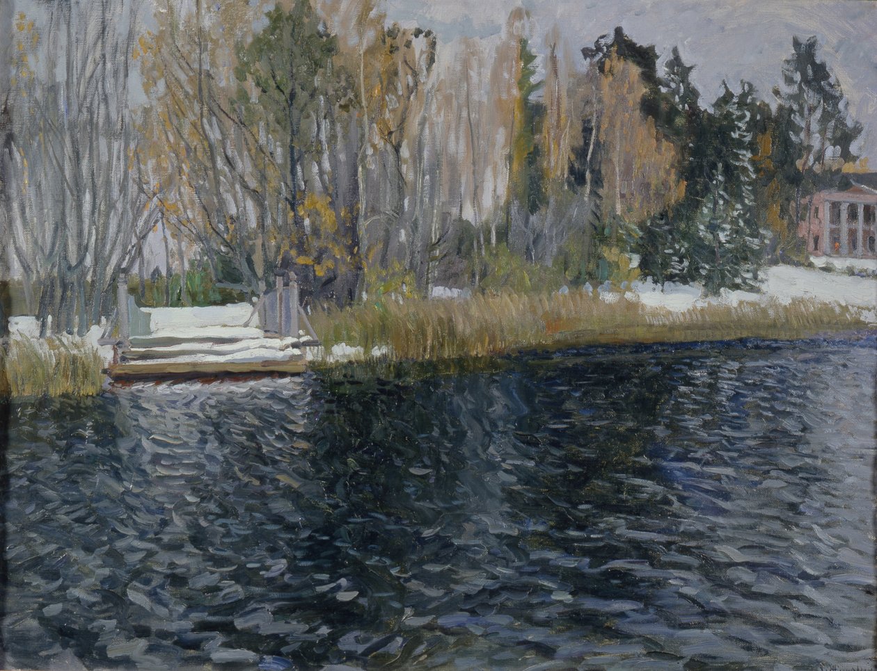 Első hó, XX. század eleje. alkotó: Stanislav Julianovic Zukovskij