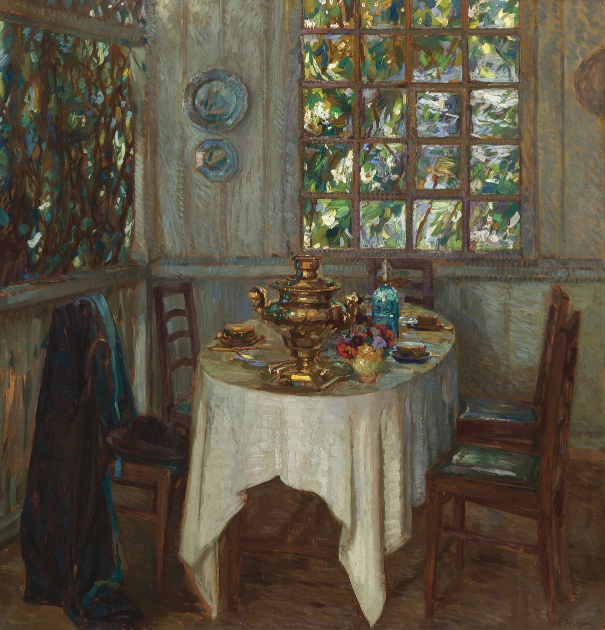 Belső szamovárral, 1914 alkotó: Stanislav Julianovic Zukovskij