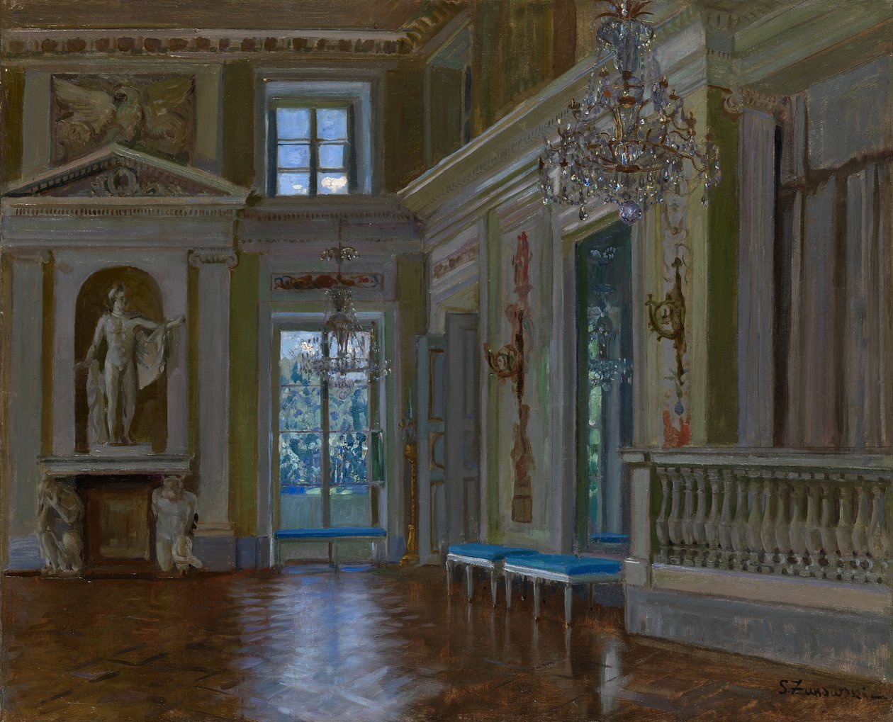 A Lazienki-palota bálterme alkotó: Stanislav Julianovic Zukovskij