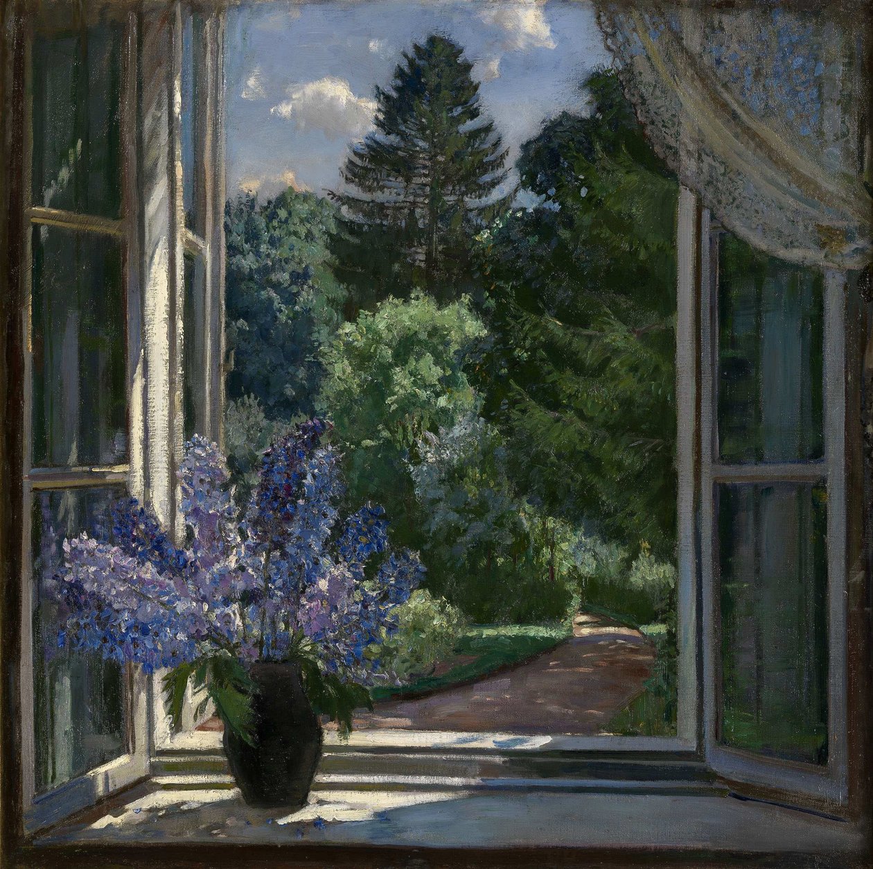 Kilátás az ablakból, 1939 alkotó: Stanislav Julianovic Zukovskij
