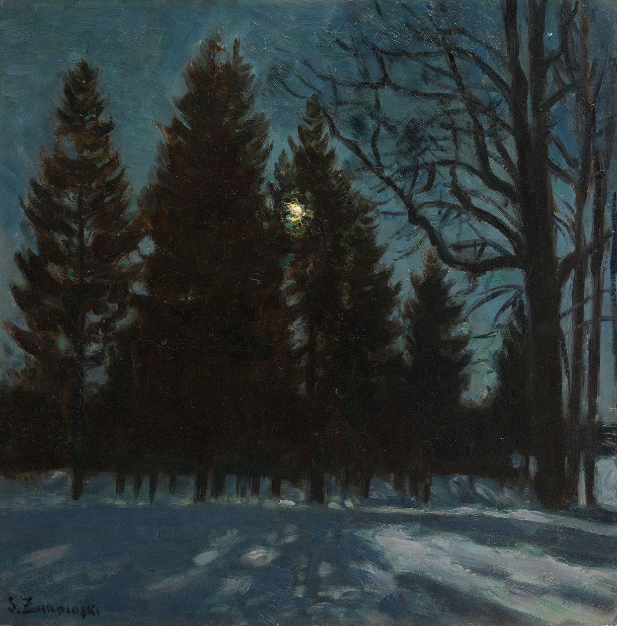 Téli éjszaka, 1931 alkotó: Stanislav Julianovic Zukovskij