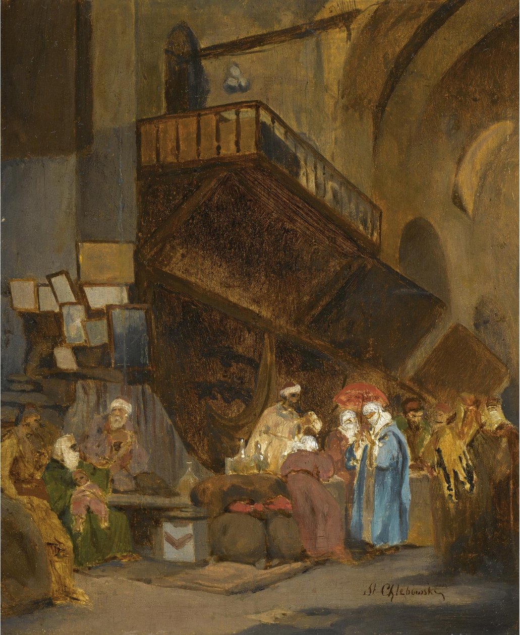 Bazár Konstantinápolyban alkotó: Stanislav Khlebovsky