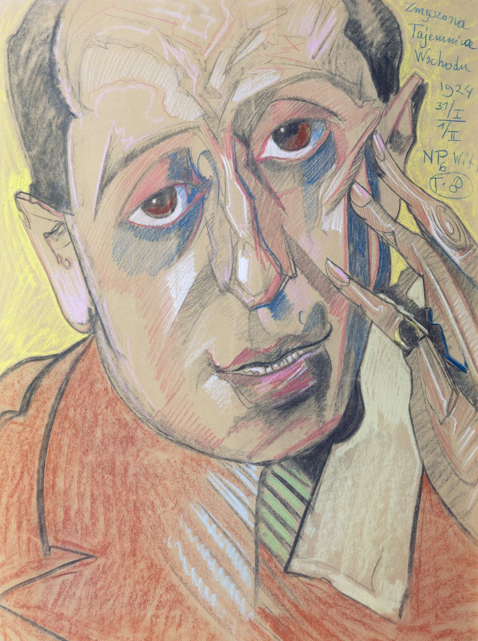 Férfi portré, 1924 (pasztell, papíron) alkotó: Stanislaw Ignacy Witkiewicz