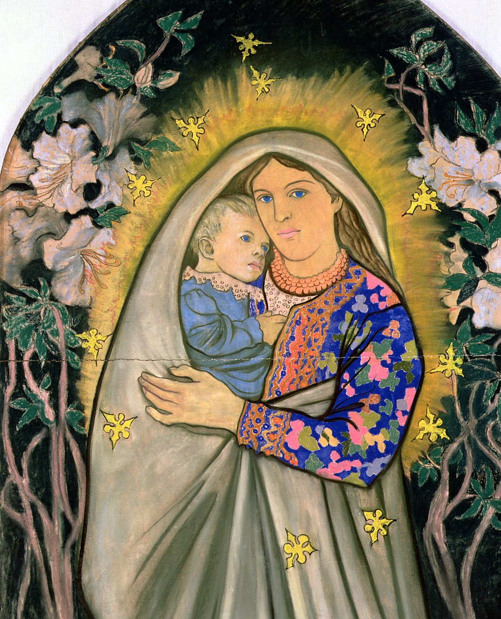 Vidéki Madonna, 1904 (pasztell, karton) alkotó: Stanislaw Wyspianski