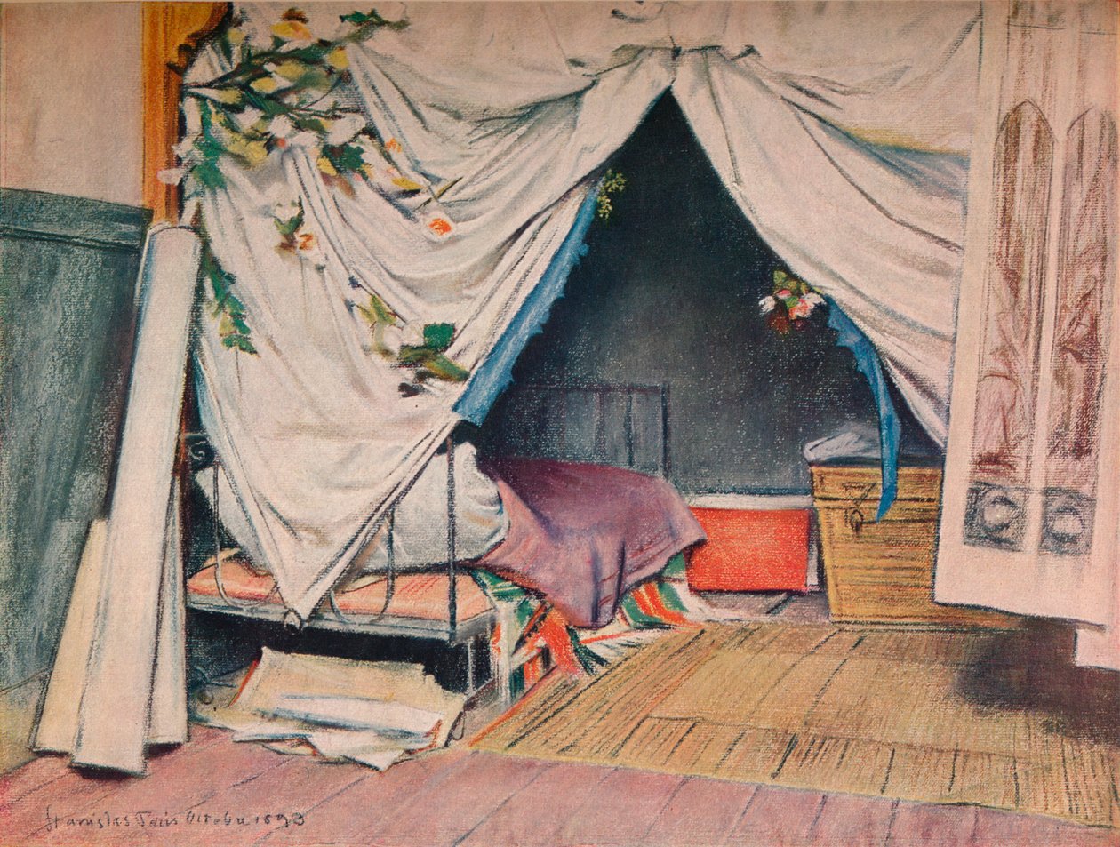 The Artists Paris Studio, 1893 alkotó: Stanislaw Wyspianski