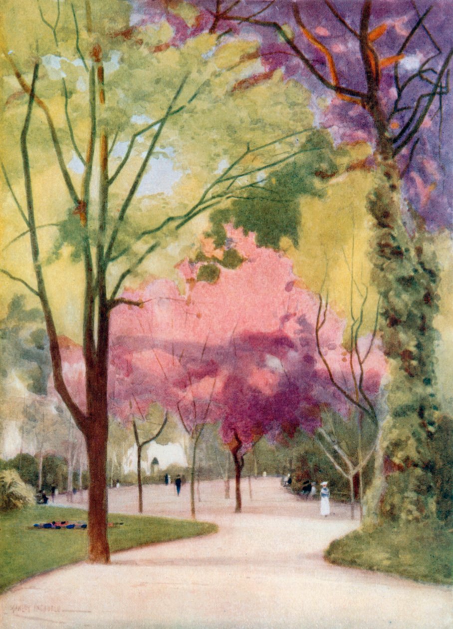 Estrella Gardens (színes litográfia) alkotó: Stanley Inchbold