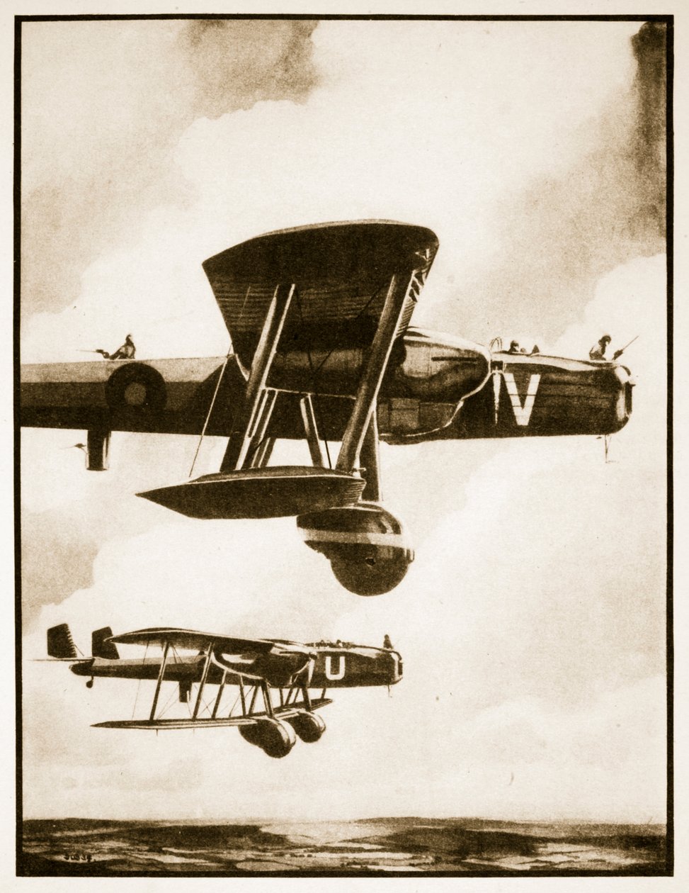 Nagy cucc, illusztráció John Hamilton „Flying Memories” című művéből alkotó: Stanley Orton Bradshaw