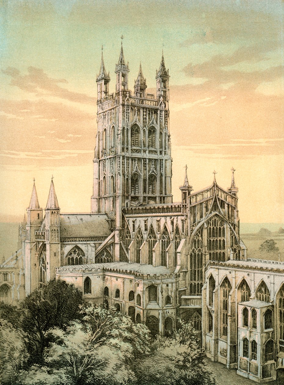 Gloucester katedrális, Gloucestershire, 1870 alkotó: Stannard and Son