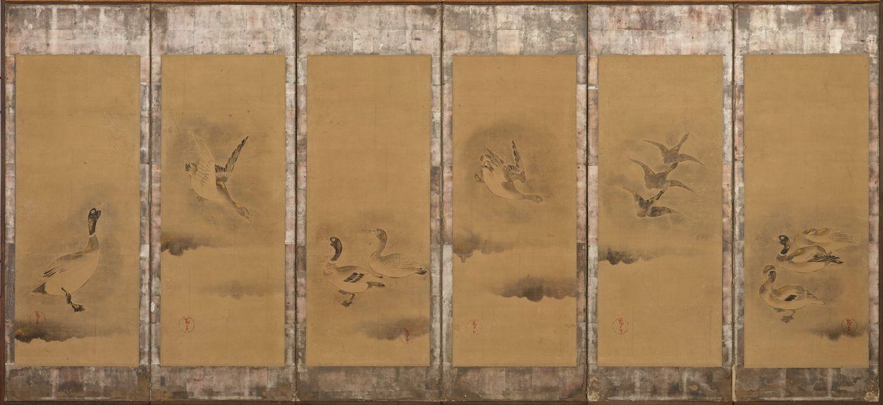 Vadlibák, Momoyama vagy Edo korszak, 1568-1615. alkotó: Sôtatsu