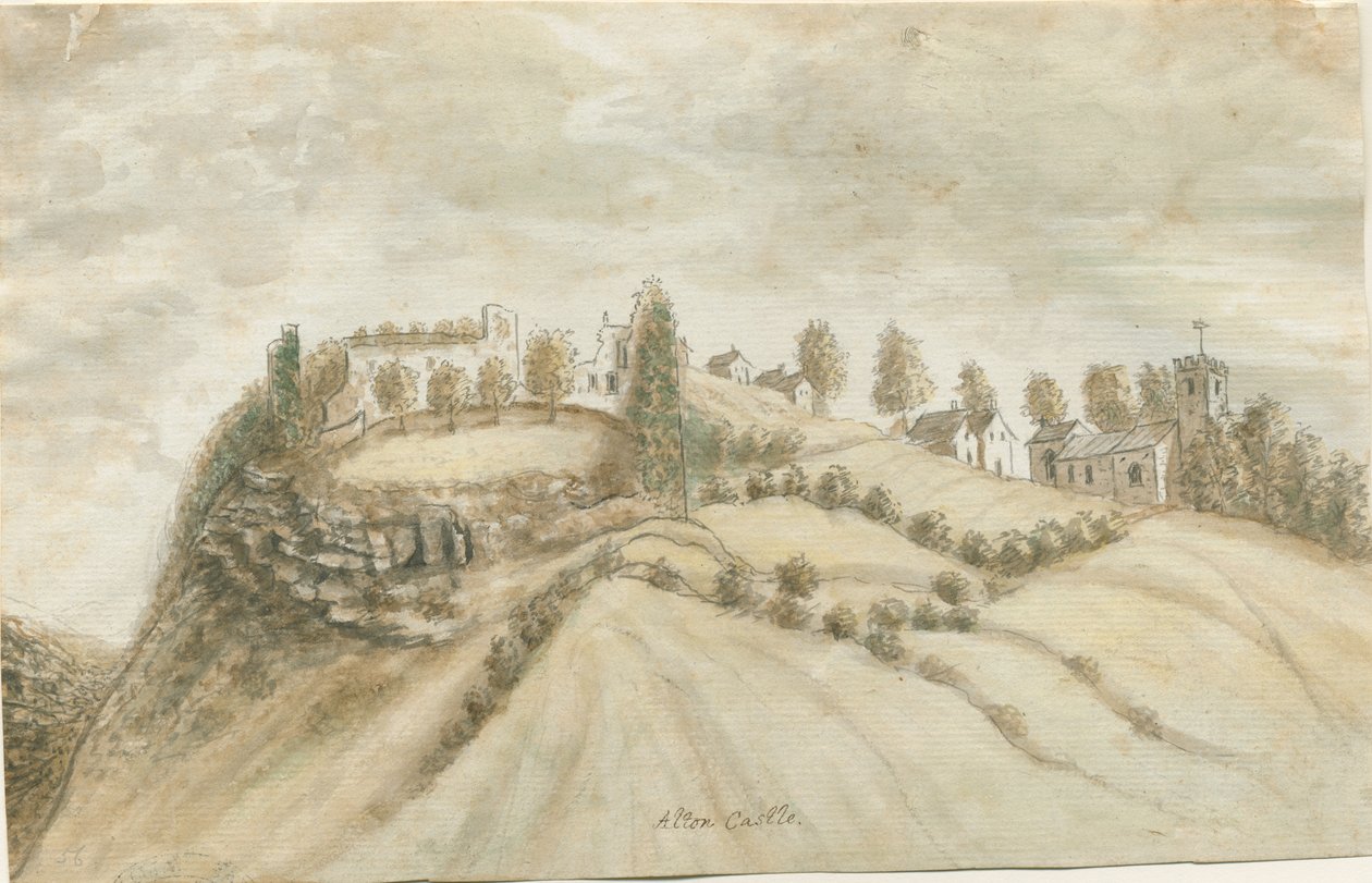Alton Castle: akvarell festmény, nd [1762-1802] alkotó: Stebbing Shaw