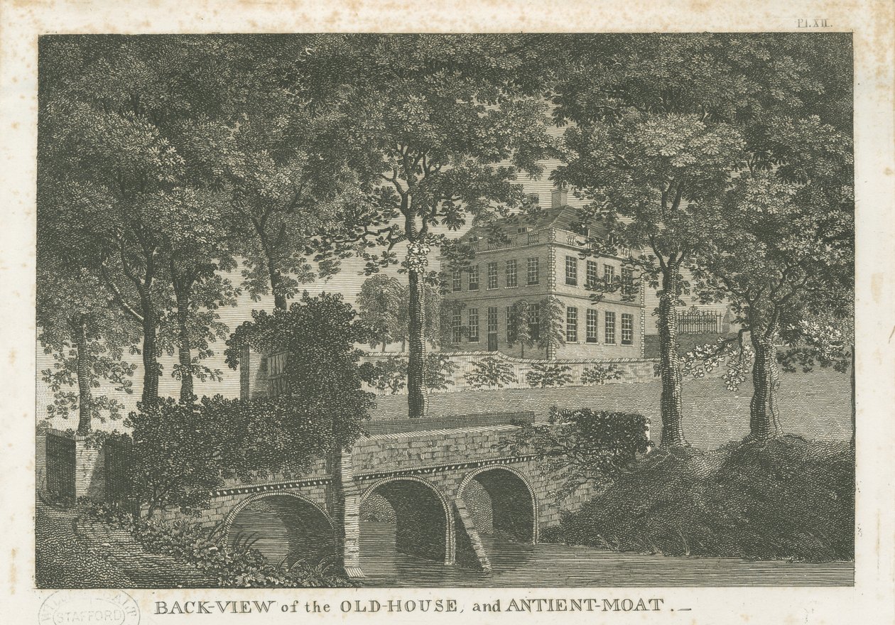Bescot Hall: metszet, és [19. század vége] alkotó: Stebbing Shaw