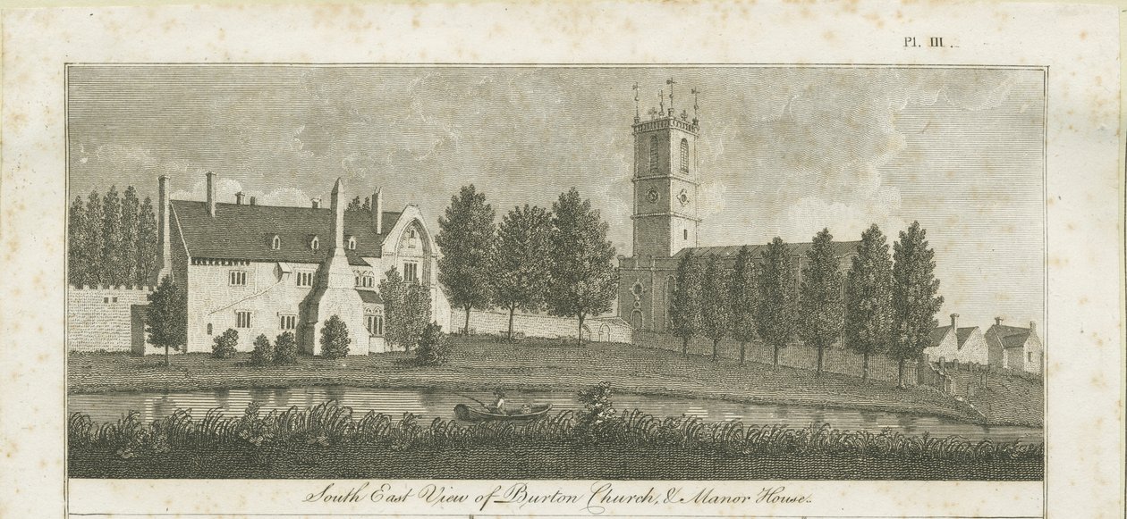 Burton-upon-Trent Abbey: metszet, nd [c 1795] (nyomtatás) alkotó: Stebbing Shaw
