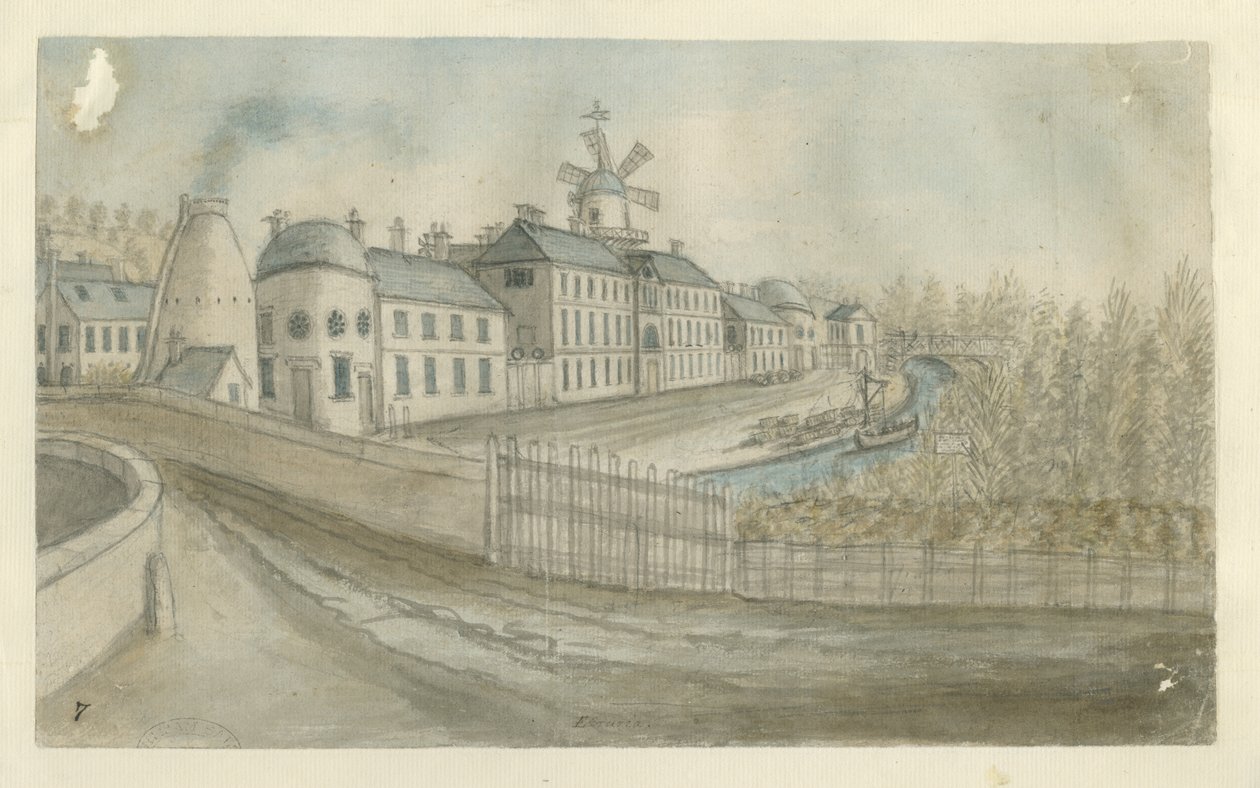 Etruria - Gyár: akvarellfestés, nd [1762-1802] alkotó: Stebbing Shaw